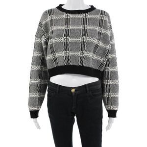 Sunday Stevens Unisex Black 90s Pullover Sweater Long Sleeve Size S